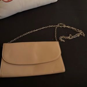 Beige clutch